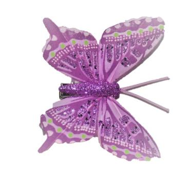 Haarclip mit Schmetterling Farbe lila